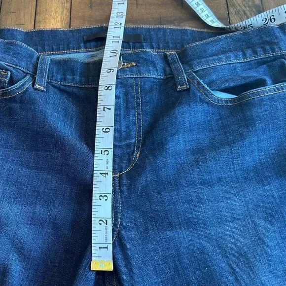 Joe's Jeans Randall Dark Wash Cropped High Rise Jeans Size 32 Style FH6R5906 - Picture 5 of 10